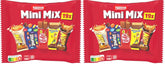 Nestlé Mini Mix Barres de chocolat, cinq saveurs délicieuses, 19 barres, paquet de 2 (1 x 321 g)