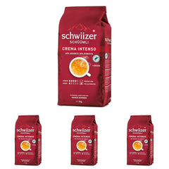 Schwiizer Schüümli Intenso, capsule, café moulu 1kg - Intensité 4/5 - Certificat UTZ (paquet de 4)