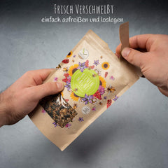 100 g de graines de fleurs sauvages pour un pâturage d'abeilles coloré – Mélange de graines de fleurs sauvages vibrantes et riches en nectar pour les abeilles et les papillons (comprend un eBook GRATUIT)