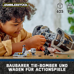 LEGO Star Wars Kit de modèle de bombardier TIE avec figurines de Dark Vador avec sabre laser et droïde Gonk, jouet à construire Starfighter en cadeau 75347 Jeux de construction Besuche an LEGO-Store