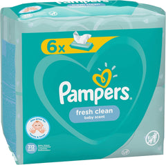 Pampers 81688049 Lingettes pour bébé Fresh Clean, blanches