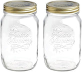 Pot de conservation Bormioli QUATTRO STAGIONI 1 litre (pack de 2) Boîtes de conservation alimentaire Naty Shop 1000 Ml (pack de 2)