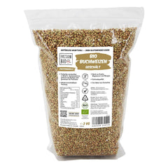 Hrișcă organică PassionBio 2 kg - ambalaj resigilabil - calitate alimentară crudă