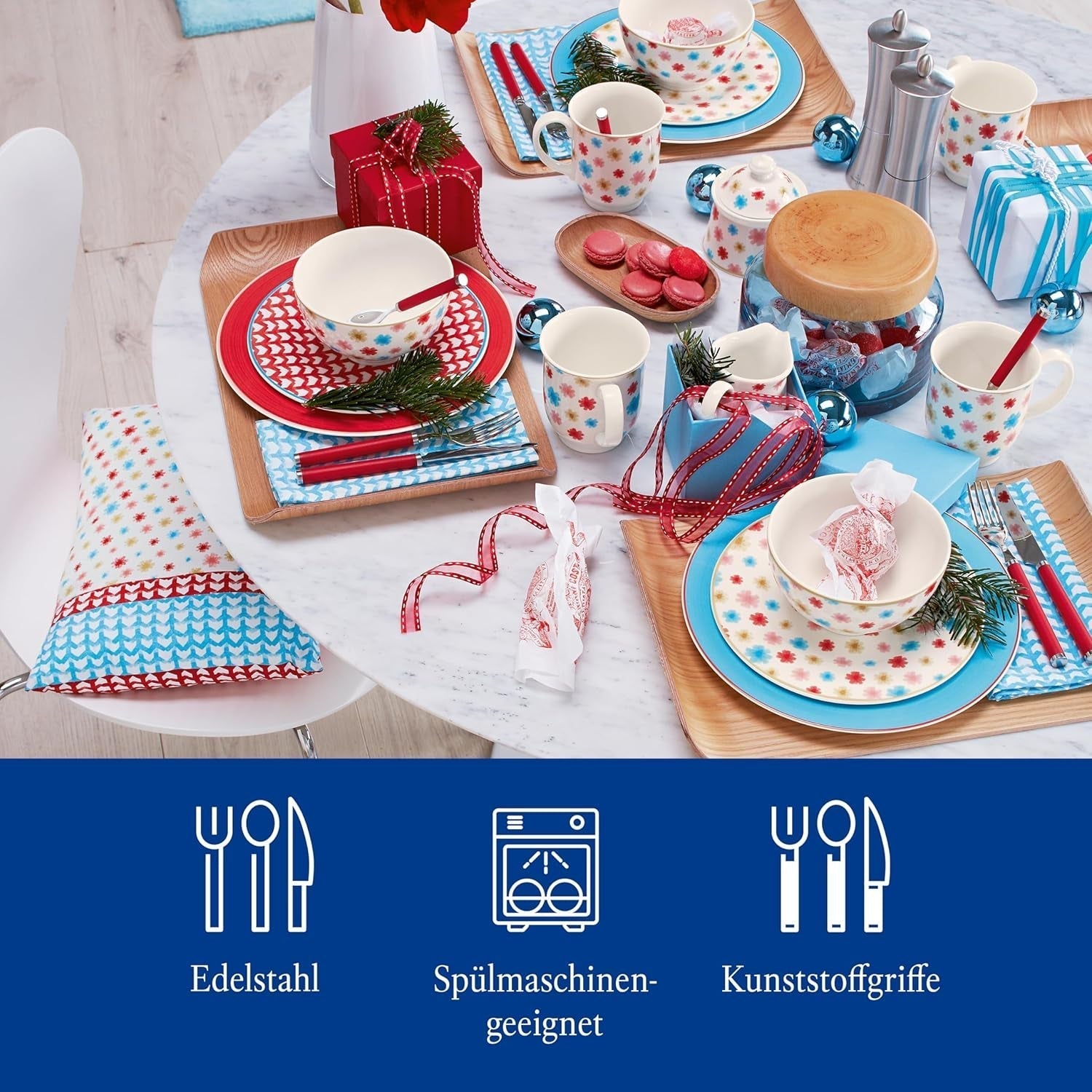Villeroy & Boch - Play! Red Roses set tacâmuri 30 piese Bucatarie Naty Shop
