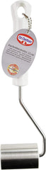 Dr. Oetker Moule à gâteau classique 22 cm, moule d'angle avec côté fonctionnel en acier inoxydable, rouleau à pâtisserie de haute qualité avec propriétés antiadhésives (couleur : argent/blanc), quantité : 1 pièce, 22 x 5 x 3,5 cm.