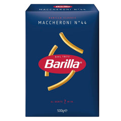 Paste Barilla Classic Maccheroni nr. 44 din grâu dur de înaltă calitate, întotdeauna al dente, 500g