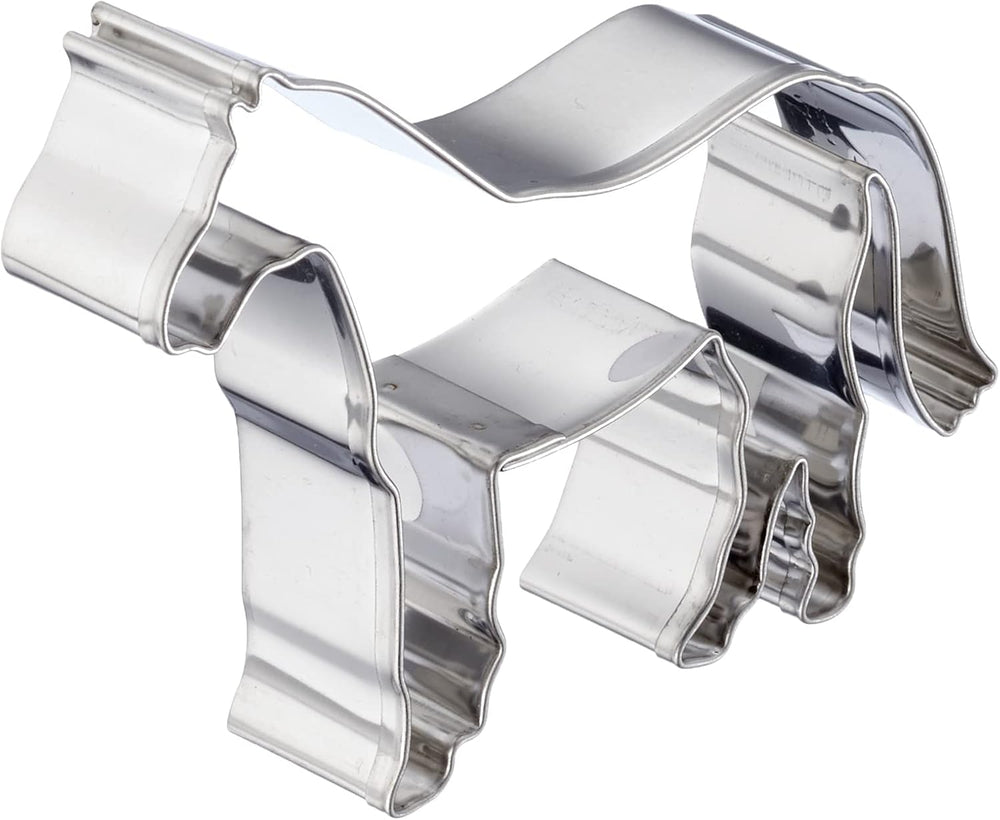 Boîte à biscuits en forme de cheval Städter, acier inoxydable, argent, 10 x 10 x 3 cm, 1 unité