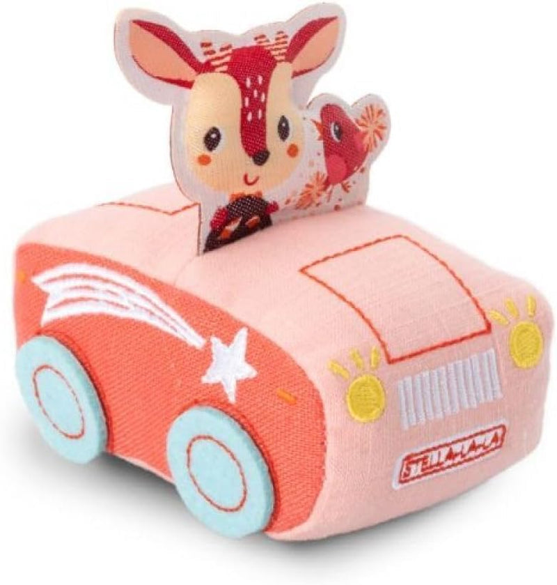 Lilliputiens - Mașina cu fricțiune Marius Rinocerul - Jucărie muzicală și senzorială - Încurajează abilitățile motorii, imaginația și creativitatea copiilor mici - Jucărie de învățare timpurie - De la 18 luni -83440 Jucarii Bebe Naty Shop Stella