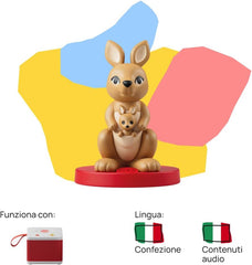 Sound figure - jucărie muzicală de pluș - muzică, cântece și sunete - jucărie, conținut educațional, versiune italiană, băieți și fete 0-2 ani Jucarii Bebe Naty Shop