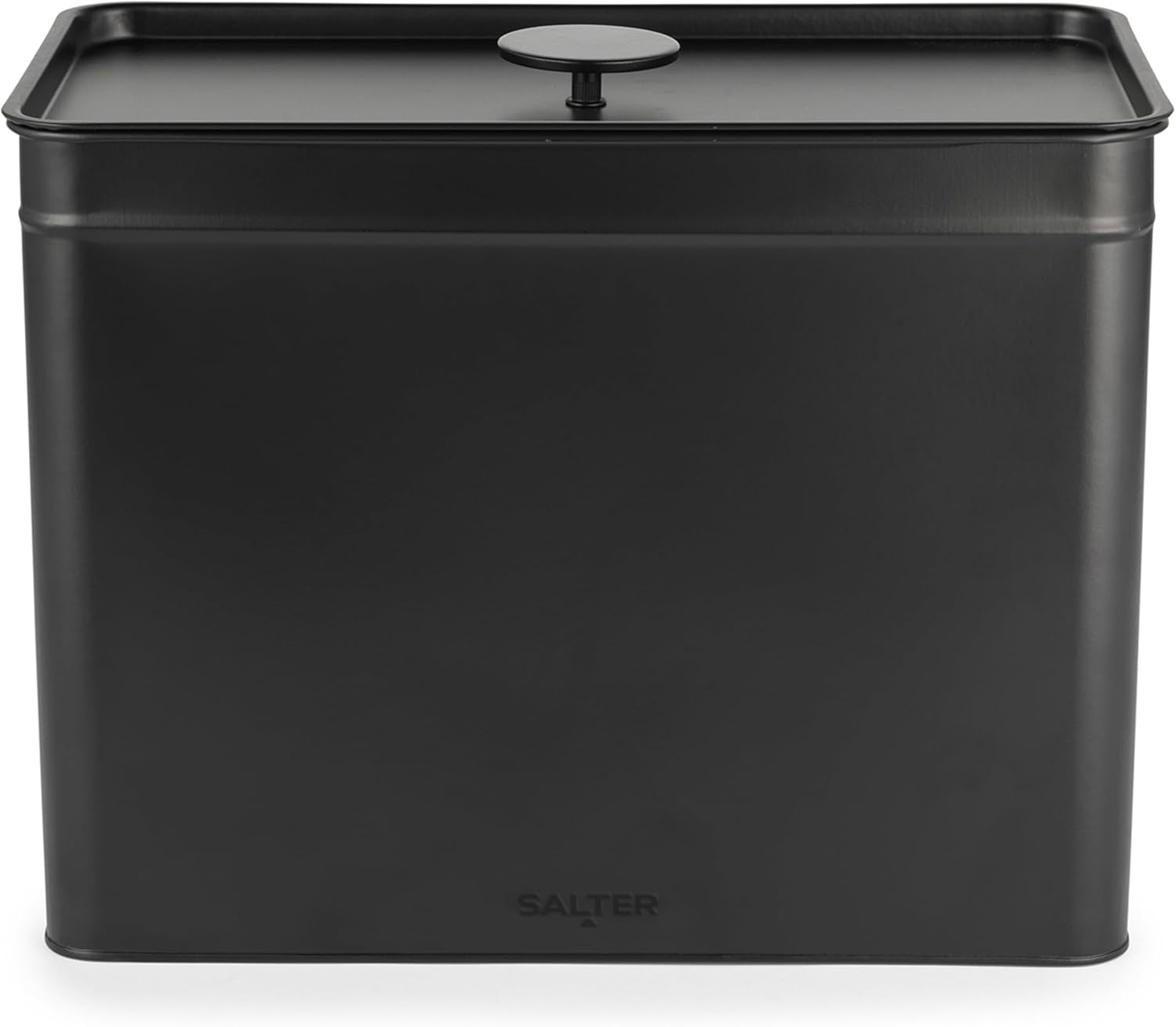 Salter BW12614EU7 Set de cutii de depozitare Kuro - 4 recipiente de bucătărie, pâine/ceai/cafea/zahăr, cutii pătrate de organizare, ușor de curățat, păstrează alimentele proaspete, negru Cutii depozitare alimente Naty Shop Cutie de pâine