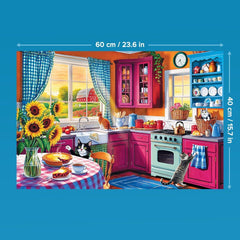 Trefl - Puzzle Easypiece : Matin dans la cuisine - 300 pièces - Grandes pièces, Puzzle facile, pour adultes et enfants de 10 ans et plus Naty Shop