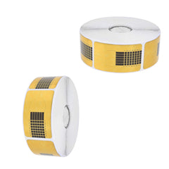 500 pièces. Autocollants rectangulaires pour instructions d'extension d'ongles - French Nail Shaper - pour extensions d'ongles en acrylique, gel UV, gel de polyuréthane - Utilisés par les techniciens des ongles, les spécialistes des ongles, les professionnels