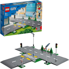 Ensemble de construction LEGO City Road Intersection avec feux de circulation avec briques qui brillent dans le noir 60304 Besuche den LEGO-Store Single