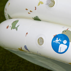 Miniland - Piscine Bébé Gonflable 100cm, Piscine Bébé Ronde Compacte et Sécurisée