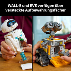 LEGO ǀ Disney et Pixar WALL-E et EVE - Modellbau für Erwachsene - aus Steinen gebaute Roboter mit M-O & Hal Figuren - DIY Deko - Sammlerstück & Geschenk for Fans - 43279