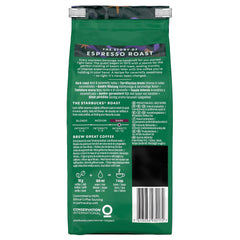 STARBUCKS Espresso Roast, Prăjire Neagră, Boabe Întregi de Cafea 200g (Pachet de 6)