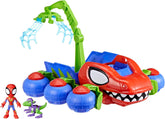 Marvel Spidey And His Super Friends Dino Crawler Superhero Playset, cu Spidey și Dino Figure și jucărie de transport, pentru copii cu vârsta de 3 ani și peste Action figures Naty Shop Dino Crawler