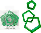 0255303 Jeu d'emporte-pièces pentagone, lot de 3, 1,5/3,5/5 cm, hauteur 2,2 cm