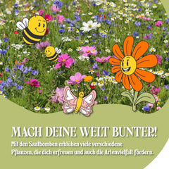 Loumaxx 15Er Pack Handgemachte Saatbomben, Samenbomben Geschenk, Blumensamen Als Gastgeschenk, Nachhaltige Samen Kinder Mitgebsel, Ökologische Pflanzkugeln Mit Über 50 Arten Blumen & Kräutern