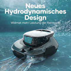 AIPER Scuba SE Robot de piscine, nettoyeur de piscine sans fil avec batterie, temps de nettoyage de 90 minutes, nettoyage automatique avec fonction d'auto-stationnement, nettoyeur de piscine léger, idéal pour les piscines à fond plat