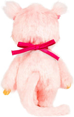 Bandai – Monchhichi Pinky Sakura Rose – Ikonisches Affenkuscheltier der 80er Jahre – Superweiches Kuscheltier 20 cm für Kinder – Spielzeug für Kinder ab 2 Jahren – 24289