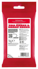 Extra Fondant Rouge 1kg - Fondant extra élastique au goût de vanille, parfait pour recouvrir les gâteaux - Rouge - 1 kg de Pâte à Sucre Naty Shop