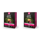 Café Royal Lungo Forte 36 Kapseln für Nespresso Kaffee Maschine - 8/10 Intensität - UTZ-zertifiziert Kaffeekapseln aus Aluminium (Packung mit 2)