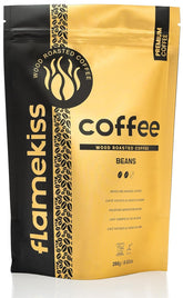 Café en grains 250 g – Grains d'espresso Arabica et Robusta de haute qualité, torréfiés à la main dans le bois, pour le goût plein et aromatique des grains de café