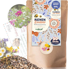 Blumensamen I 100G I 100M² Samen Mehrjährig Und Einjährig I Samen Für Bienen Blumenmischung I Wildblumensamen Für Balkonblumen Und Wildblumen I Bunte Bienenweide