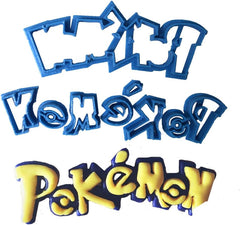 Emporte-pièce pour fondant Pokémon, bleu