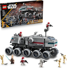 LEGO Star Wars : The Clone Wars Republikanischer Juggernaut - Jeu avec véhicule de transport - Jeu avec lumière - Jeu créatif pour les fans d'enfants et d'enfants - 75413