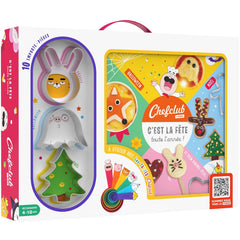 Chefclub Kids - Set de Cuisine Enfant avec 10 Emporte-pièces et Livre de Recettes - Thèmes : Vacances & Occasions Spéciales - Activité Familiale Ludique et Créative - 4 Ans et Plus