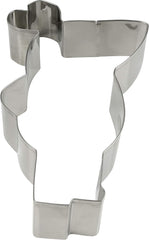 Dr. Oetker "Mouse Giant Cookie Cutter" Souris, emporte-pièce en acier inoxydable de haute qualité, cadre de cuisson pour découper des formes, cadre pour remplir des couches de petits biscuits de souris (couleur : argent)