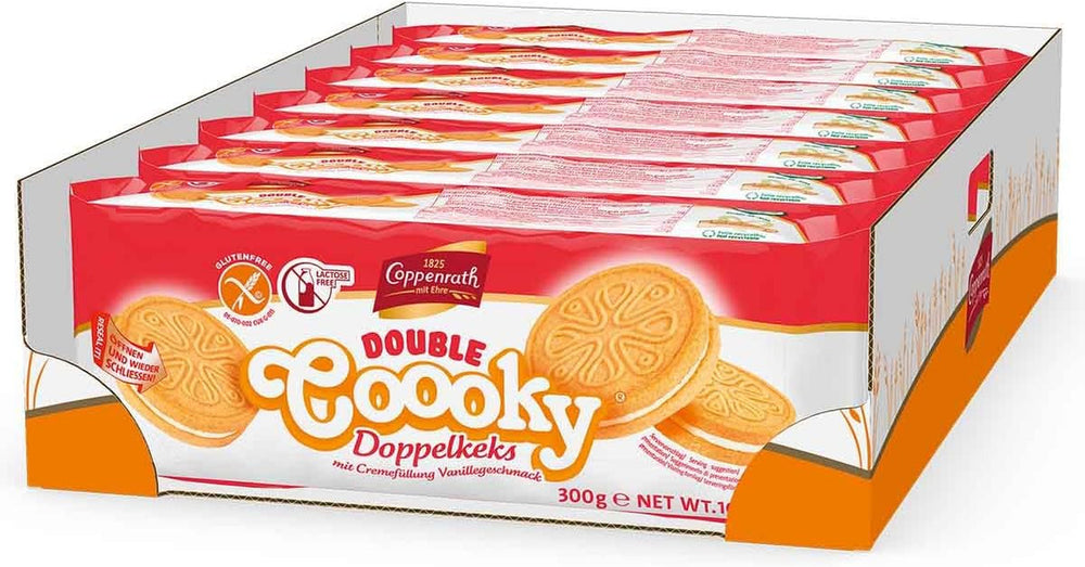 Biscuits double vanille Coppenrath, sans gluten et sans lactose (1 x 300 g)