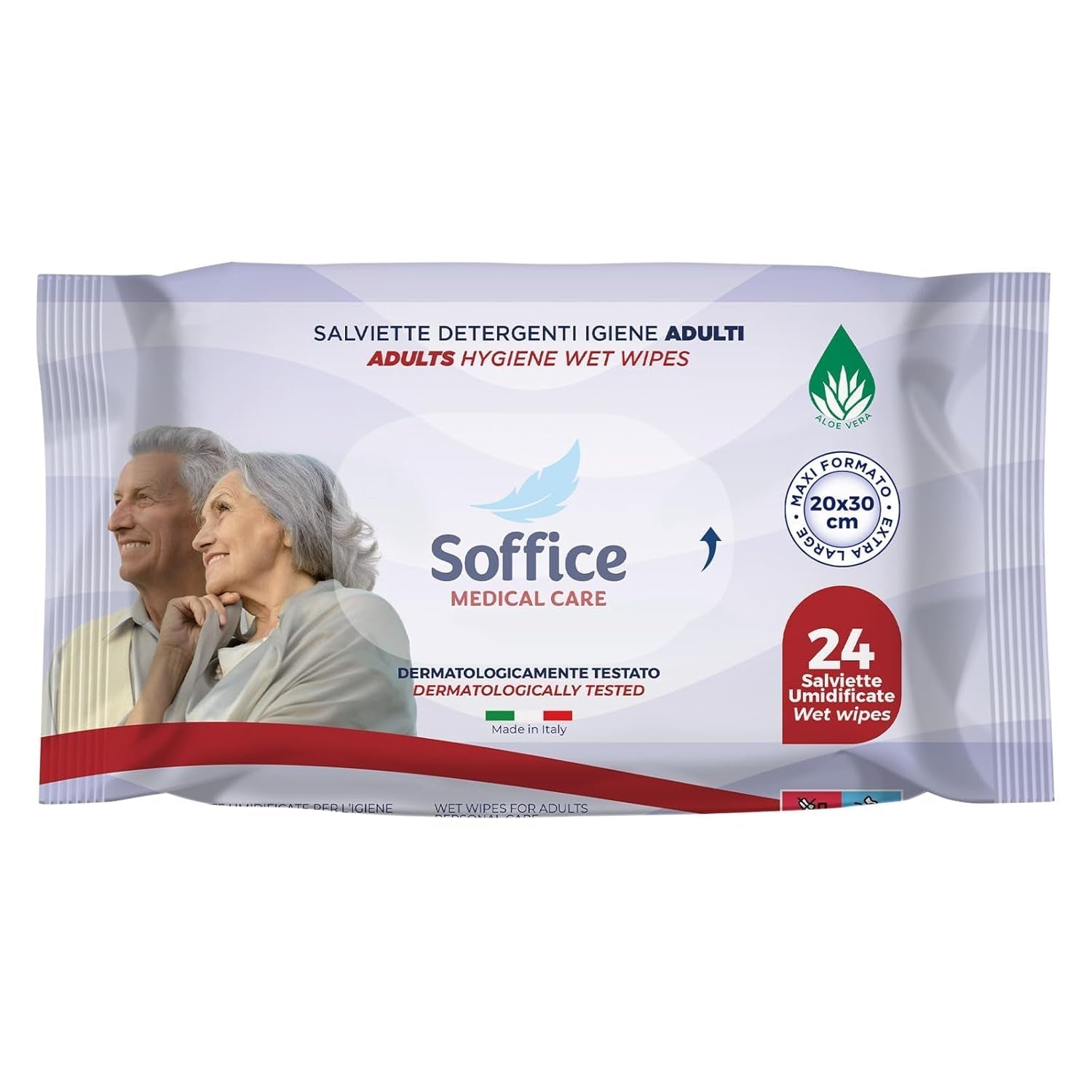 Șervețele răcoritoare multifuncționale pentru adulți (288 șervețele) - 12 pachete a 24 de șervețele umede și igienice | Accesorii și produse de igienă