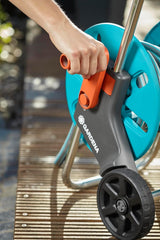 Gardena CleverRoll S kit de chariot à tuyaux, support de tuyau avec tuyau, pièces du système, buse de pulvérisation (18502-20)