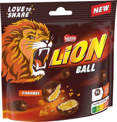 Pack de boules Nestlé au lait, blanc, Caramel Lion (3 x 130g)