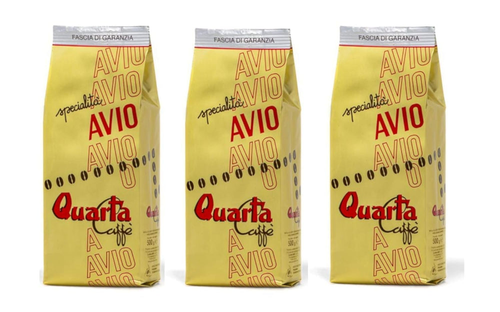 Mélange de grains de café Caffè Avio Oro | 3 paquets x 500 g | 1,5 kg au total | Mélange classique de variétés Arabica sélectionnées | Italie, Pouilles, Salento