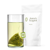 Anna'S Teapot Sencha Sachets de Thé Vert Bio - Thé Vert Japonais Bio 20 Sachets Pyramides dans un Sachet Refermable