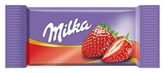 Milka Naps Mix – Mini carrés de chocolat en 4 assortiments : Lait des Alpes, Fraises, Noisettes, Crème de Cacao – 1 x 1kg