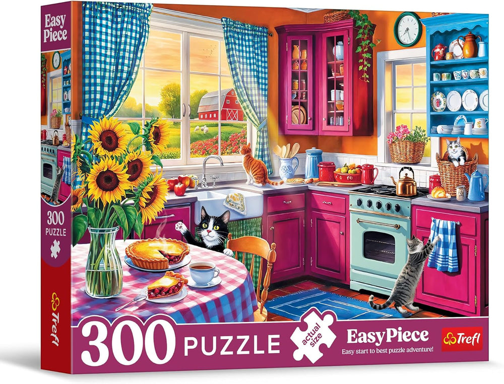 Trefl - Puzzle Easypiece : Matin dans la cuisine - 300 pièces - Grandes pièces, Puzzle facile, pour adultes et enfants 10+ Puzzle Naty Shop Titre par défaut
