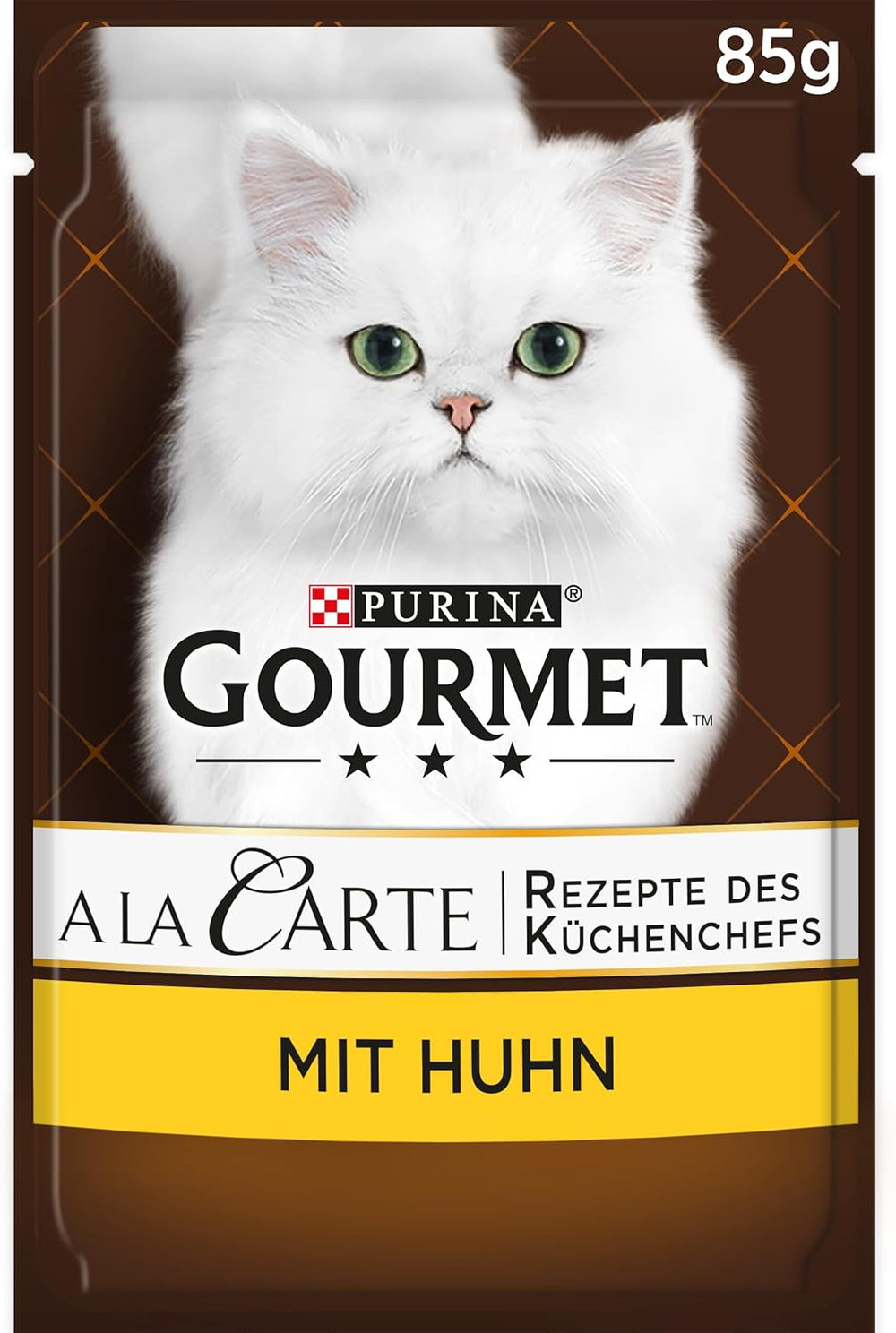 Nourriture humide pour chats Gourmet à la carte avec poulet, épinards et perles de pâtes, paquet de 26 (26 x 85 g)