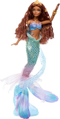 Mattel Disney Ariel La Petite Sirène – Poupée Sirène de luxe avec perles de cheveux et support de poupée pour un jeu et une exposition imaginatifs, pour les enfants de 3 ans et plus, HNF42