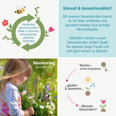 10x "Glück to grow" Semenbomben als Glückbringer 2026 & Blumensamen Geschenk | Mitbringsel Erwachsene & kleine Gastgeschenke Silvester - Kleeblatt Glückbringer Prüfung - inkl. Ensemble de cartes-cadeaux