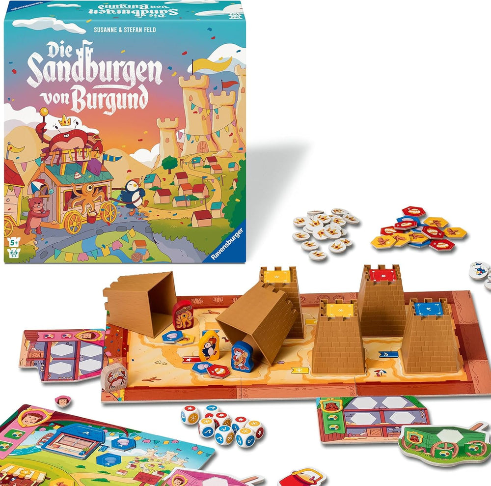 Ravensburger 24687 Châteaux de Sable de Bourgogne - Jeu pour enfants à partir de 5 ans, pour 2 à 4 joueurs