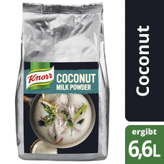 Knorr Kokosmilch Pulver (Lait en poudre aus 20 frischen Kokosnüssen, ergibt 6,6 Liter Kokosmilch) 1er Pack (1 x 1 kg)