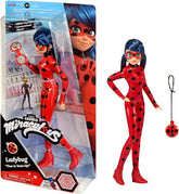 BANDAI - Figur - Miraculous Ladybug - Ankleidepuppe - 26 cm - Ladybug mit ihrem Yoyo im Telefonmodus - Neues Kostüm mit Vinyl-Effekt - P50028