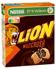 Nestlé LION WildCrush Céréales de petit-déjeuner au chocolat et au caramel, paquet de 8 (8 x 360 g)