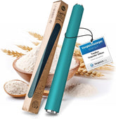 Rouleau à pâtisserie - rouleau à pâte en silicone et acier inoxydable - rouleau à pâtisserie moderne sans poignée avec effet antiadhésif, étale le fondant et la pâte en un rien de temps, outils de pâtisserie