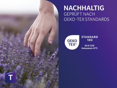 Oreiller Traumnacht à l'aloe vera avec housse confortable en microfibre douce et velours, 40X80 cm, certifié Oeko-Tex, produit selon la norme de qualité allemande Oreillers standard Naty Shop